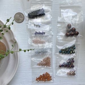 Czech glass bead lot multiple colors and sizes for jewelry making
